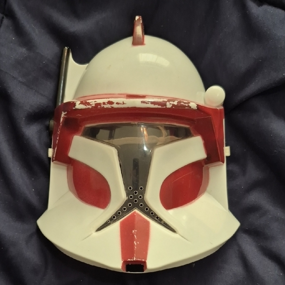 Star Wars Storm Trooper Red and White Helmet Mask